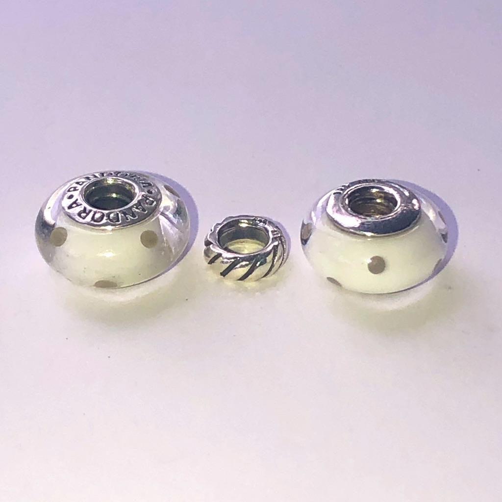 Pandora Polka Dot Bead And Spacer Charm Set